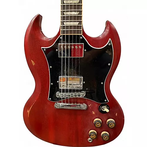Used 2016 Gibson SG Standard Faded Cherry Solid Body Electric Guitar Faded Cherry - musicians--Friend