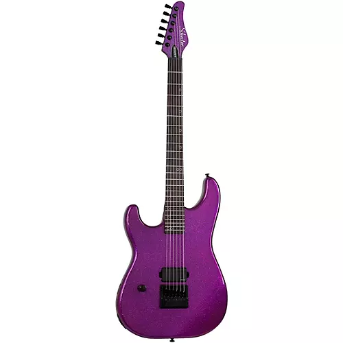 Schecter Guitar Research Danskimo-6 Left-Handed Electric Guitar Purple Sparkle - musicians--Friend