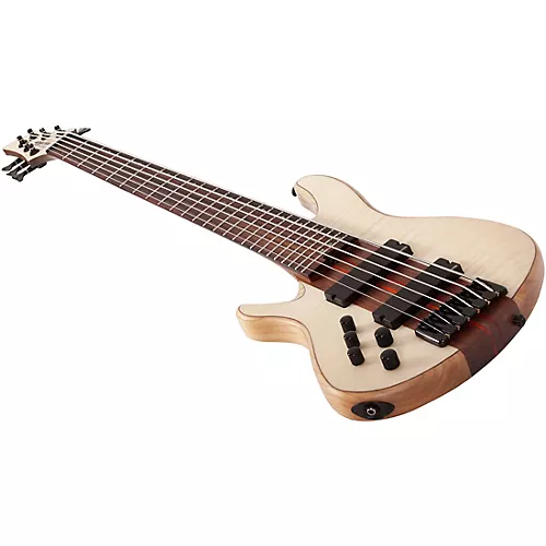 Schecter Guitar Research Charles Berthoud CB-6 Left-Handed 6-String Electric Bass Natural Satin - musicians--Friend