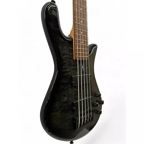 Used Spector NS Ethos 5 Gray Electric Bass Guitar Gray - musicians--Friend