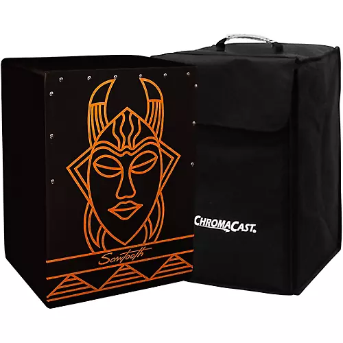 Sawtooth Harmony Series Hand-Stained Spirit Design Compact Size Cajon With Carry Bag - musicians--Friend