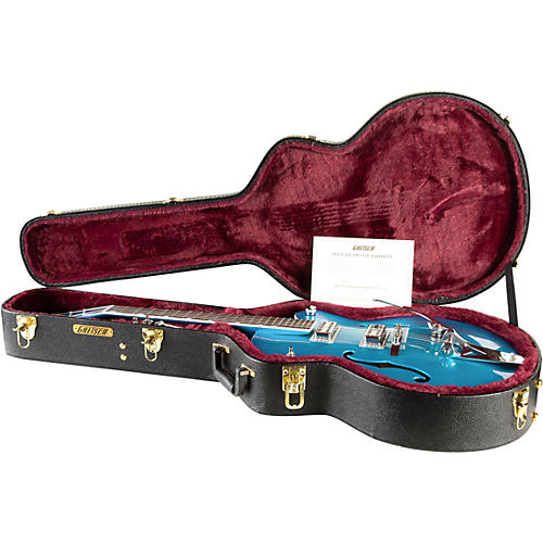 Gretsch Guitars G6120T-HR Brian Setzer Signature Hot Rod Hollowbody With Bigsby Magenta Sparkle - musicians--Friend