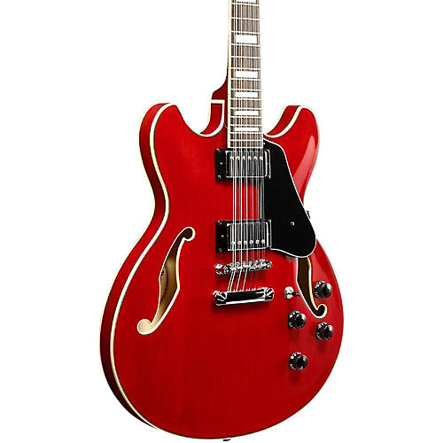Ibanez Artcore AS7312 12-String Semi-Hollow Electric Guitar Transparent Red - musicians--Friend