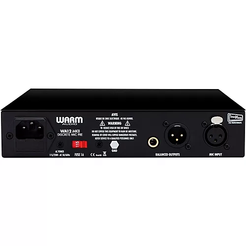 Warm Audio WA12 MKII Mic Pre Black - musicians--Friend