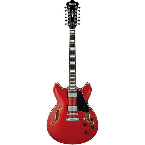 Ibanez Artcore AS7312 12-String Semi-Hollow Electric Guitar Transparent Red - musicians--Friend