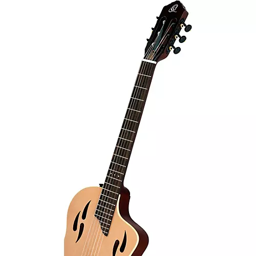 Ortega RTPSTD Nylon-String Acoustic-Electric Guitar Satin Black - musicians--Friend