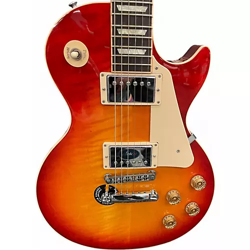 Used 2012 Gibson Les Paul Traditional Plus Cherry Sunburst Solid Body Electric Guitar Cherry Sunburst - musicians--Friend