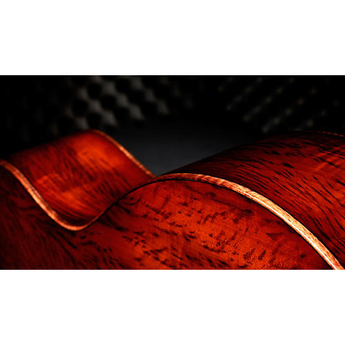Taylor Custom Bearclaw Sitka Spruce-Tiger Myrtle Grand Auditorium Acoustic-Electric Guitar Natural - musicians--Friend