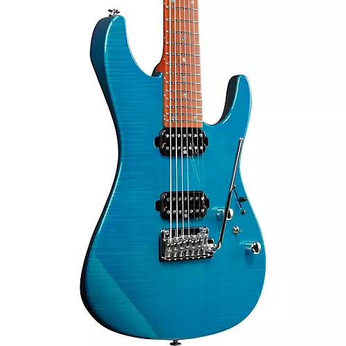 Ibanez MM7 Martin Miller Signature Electric Guitar Transparent Aqua Blue - musicians--Friend