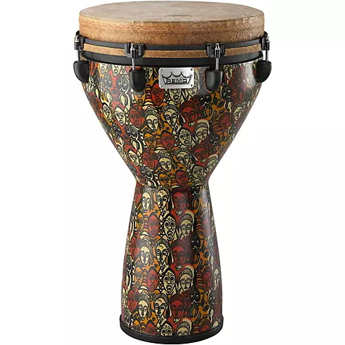 Remo Mondo Designer Series Key-Tuned Djembe Multi-Mask 28 x 18 in. - musicians--Friend