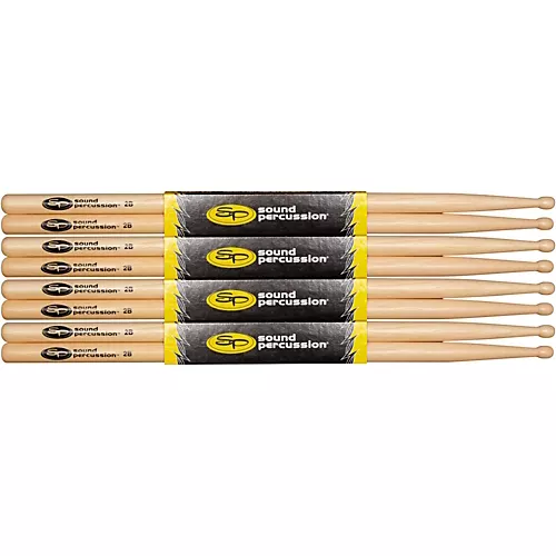 Sound Percussion Labs Hickory Drum Sticks 4-Pack Funk Wood - musicians--Friend