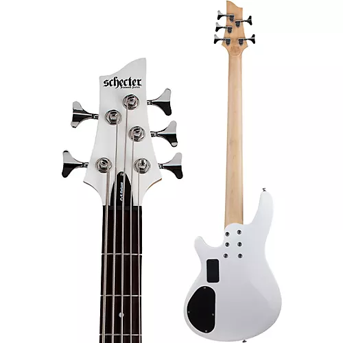 Schecter Guitar Research C-5 Deluxe Electric Bass Satin Metallic Light Blue - musicians--Friend