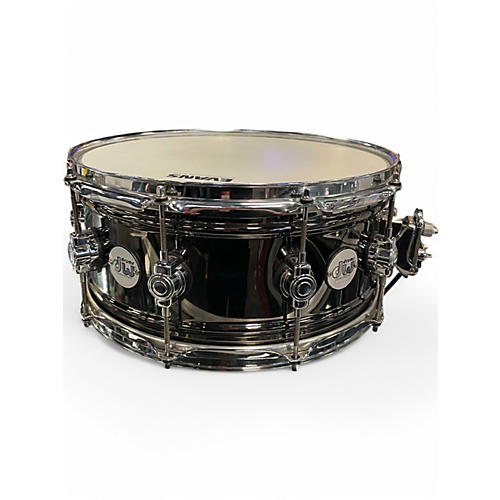 Used DW 14X6.5 Design Series Nickel Over Brass Black Nickel Drum Black Nickel 213 - musicians--Friend