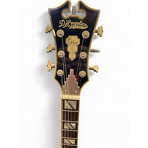 Used D'Angelico dc DELUXE Blue Hollow Body Electric Guitar Blue - musicians--Friend