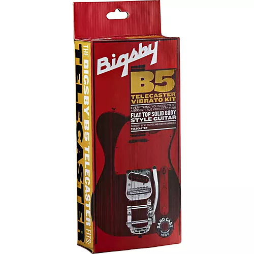Bigsby B5 Telecaster Vibrato Kit - Telecaster and Similar Flat Top Solid Body Guitars Chrome - musicians--Friend
