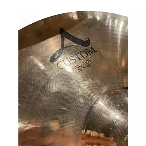 Used Zildjian 20in A Custom Ping Ride Cymbal 40 - musicians--Friend