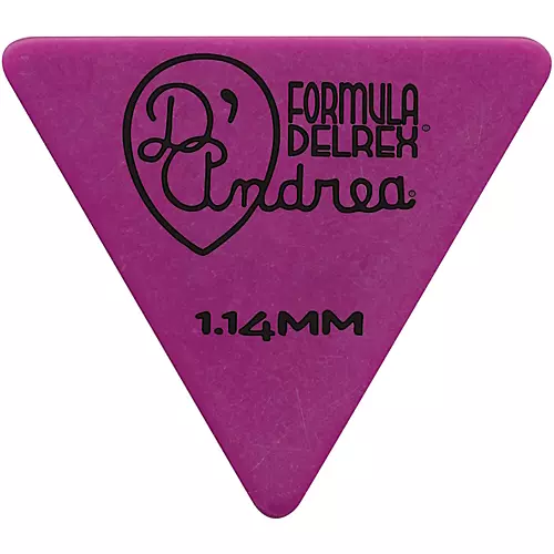 D'Andrea Shell Celluloid 355 Triangle Picks - One Dozen Purple 1.14 mm - musicians--Friend