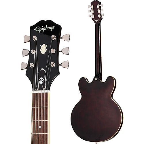 Epiphone Jim James ES-335 Semi-Hollow Electric Guitar Seventies Walnut - musicians--Friend