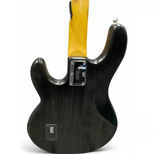 Used Sterling by Music Man Sub 4 Black Electric Bass Guitar Black - musicians--Friend