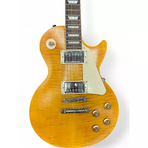 Used 2021 Epiphone Limited Edition Joe Bonamassa Les Paul Standard Lemonburst Solid Body Electric Guitar Lemonburst - musicians--Friend