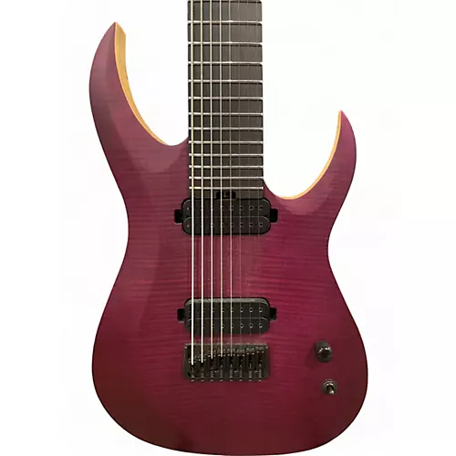 Used Schecter Guitar Research John Browne Tao-8 8 String Transparent Purple Solid Body Electric Guitar Transparent Purple - musicians--Friend