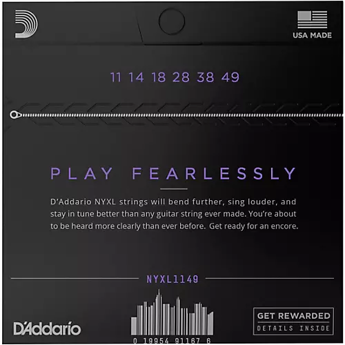 D'Addario NYXL1149 Medium Electric Guitar Strings - musicians--Friend