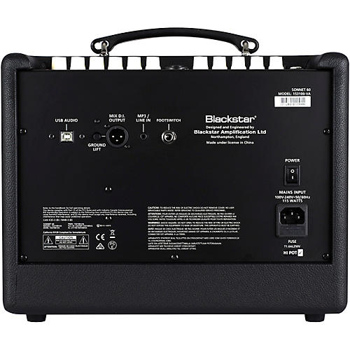 Blackstar Sonnet 60 60W 1x6.5 Acoustic Guitar Combo Amplifier Black - musicians--Friend
