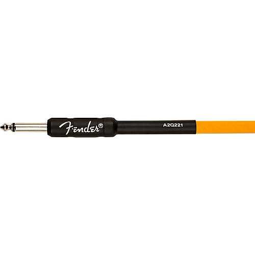 Fender Professional Series Glow in the Dark Straight to Straight Instrument Cable 10 ft. Orange - musicians--Friend