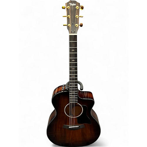 Used Taylor 224CEKDLX 2 Color Sunburst Acoustic Electric Guitar 2 Color Sunburst - musicians--Friend