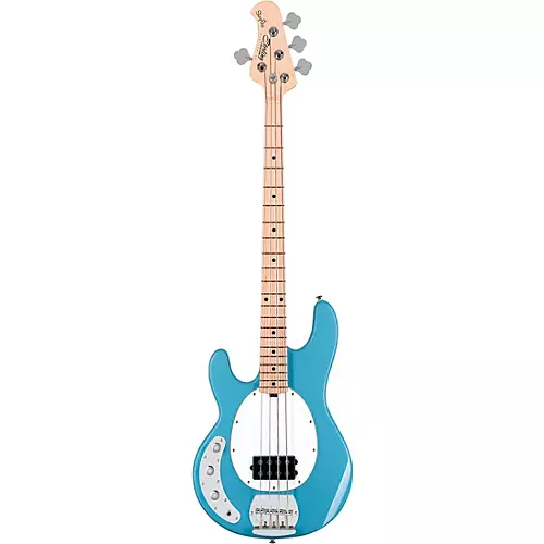 Sterling by Music Man StingRay Ray4 Left Handed Bass Chopper Blue - musicians--Friend