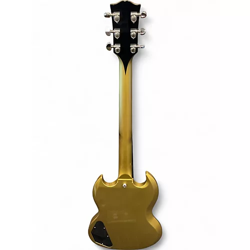 Used 2020 Gibson CUSTOM SHOP 1961 SG STANDARD REISSUE 3 PICKUP FAT NECK  Gold Solid Body Electric Guitar Gold - musicians--Friend
