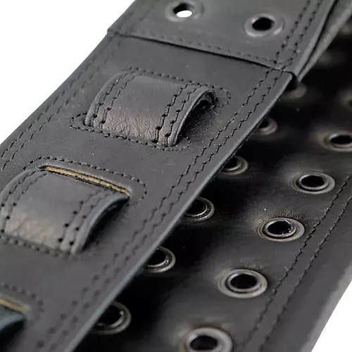 RICHTER Springbreak I Grommets Guitar Strap Black/Black 2.75 in. - musicians--Friend