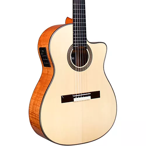 Cordoba Fusion 14 Maple Nylon-String Classical Acoustic-Electric Guitar Natural - musicians--Friend