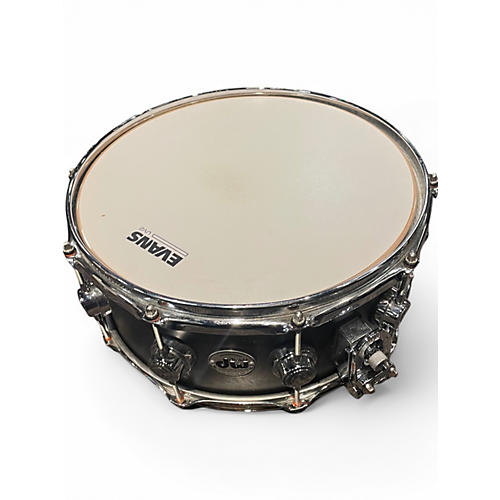 Used DW 14X6.5 Collector's Series Satin Oil Edge Snare Satin Black Drum Satin Black 213 - musicians--Friend