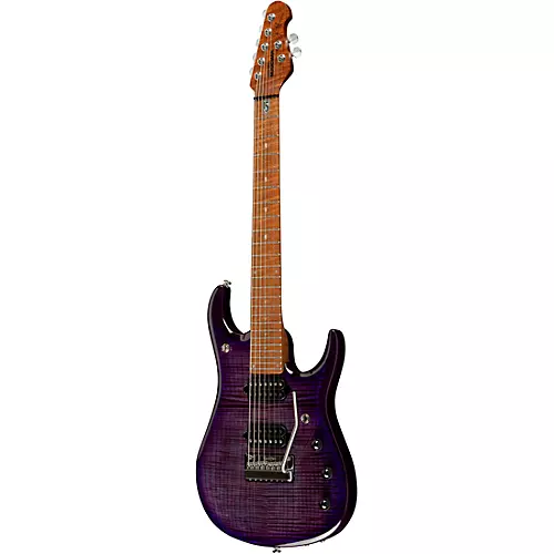 Ernie Ball Music Man JP15 7 7-String Flamed Maple Top Electric Guitar Cerulean Paradise - musicians--Friend