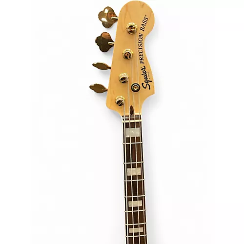 Used Squier 40th Anniversary Precision Bass Black Electric Bass Guitar Black - musicians--Friend