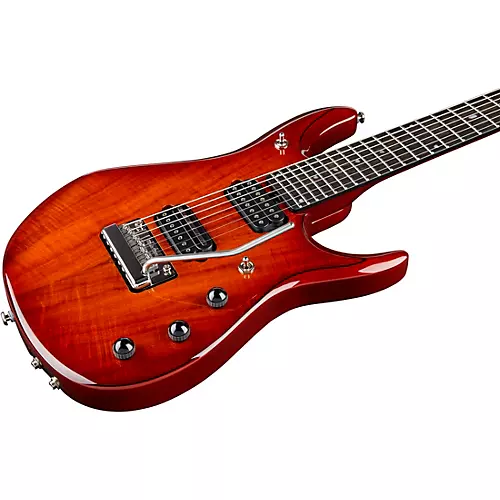 Ernie Ball Music Man John Petrucci 7 JP7 Koa Top Ebony Fingerboard Electric Guitar Koa - musicians--Friend
