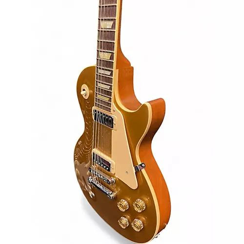 Used Gibson Les Paul Deluxe Gold Top Solid Body Electric Guitar Gold Top - musicians--Friend