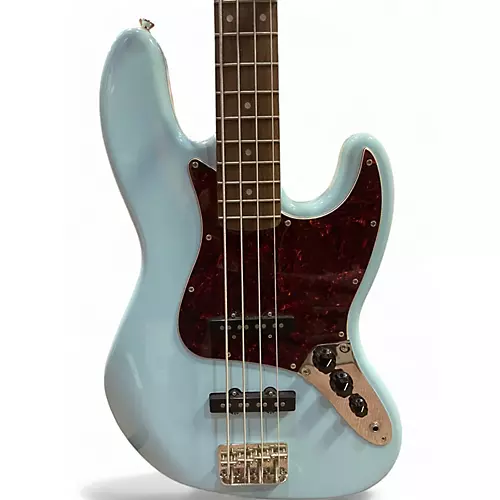 Used Squier Classic Vibe 1960S Jazz Bass Daphne Blue Electric Bass Guitar Daphne Blue - musicians--Friend
