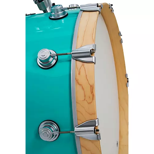 DW 3-Piece Collector's Series Santa Monica Shell Pack With Satin Chrome Hardware Sea Foam Green - musicians--Friend