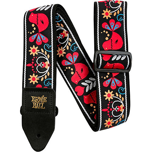 Ernie Ball Jacquard Polypro Guitar Strap Vanilla Rose - musicians--Friend