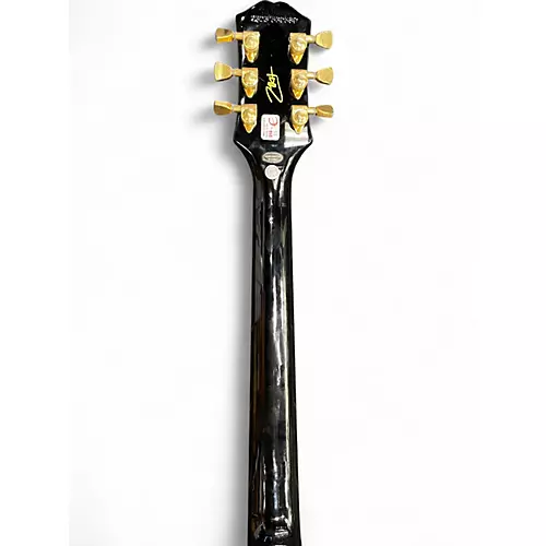 Used Epiphone Matt Heafy Les Paul Custom Left Handed Black Electric Guitar Black - musicians--Friend