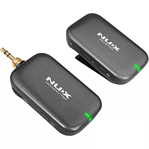 NUX B-7PSM 5.8 GHz Wireless in-Ear Monitoring System, Charging Case Included, Stereo Audio transmitter Black - musicians--Friend