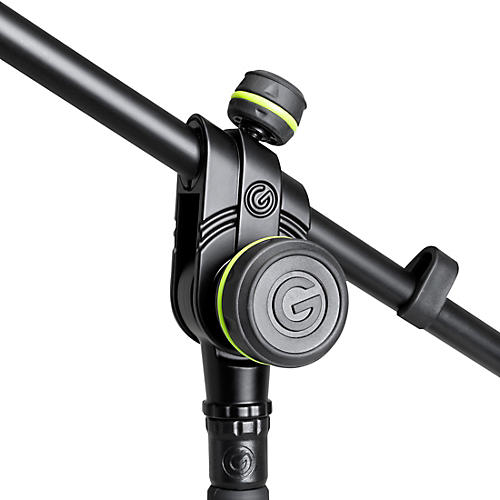 Gravity Stands Microphone Stand With Round Base and 2-Point Adjustment Telescoping Boom - musicians--Friend