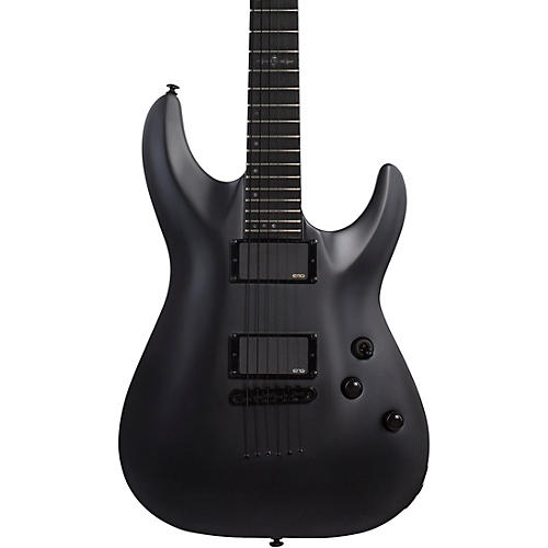 Schecter Guitar Research C-1 Platinum Blackout Electric Guitar Satin Black - musicians--Friend