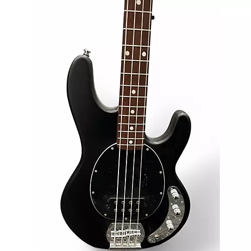 Used Sterling by Music Man Sub 4 Black Electric Bass Guitar Black - musicians--Friend