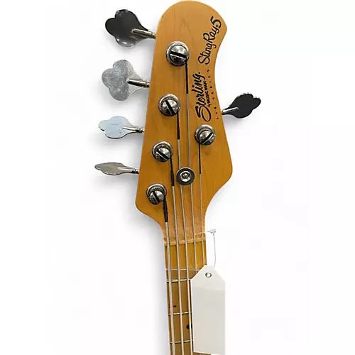 Used Sterling by Music Man Stingray 5 Sub Series Black Electric Bass Guitar Black - musicians--Friend
