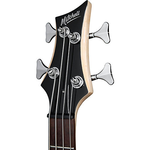 Mitchell MB100 Short-Scale Solidbody Electric Bass Guitar Charcoal Satin - musicians--Friend