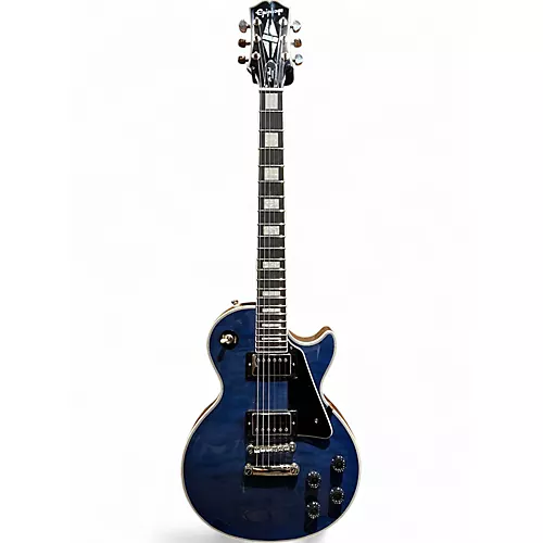 Used Epiphone Les Paul Custom VIPER BLUE Solid Body Electric Guitar VIPER BLUE - musicians--Friend