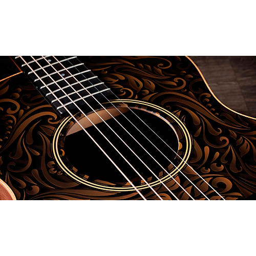 Taylor GS Mini-e Special-Edition Acoustic-Electric Guitar Paisley Burst - musicians--Friend